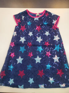 Starry Sky Cap Sleeve Party Dress