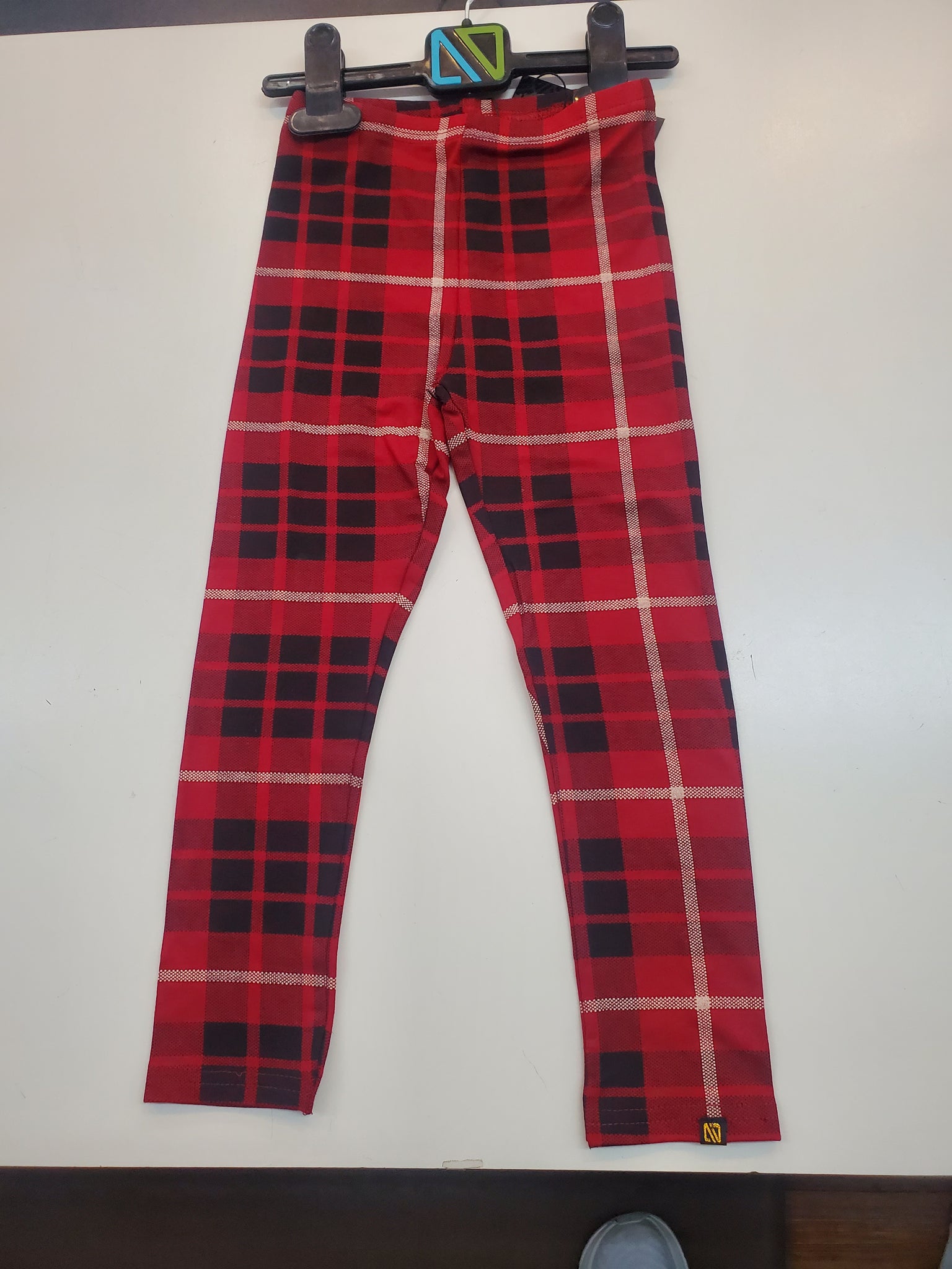 Red Plaid Leggings