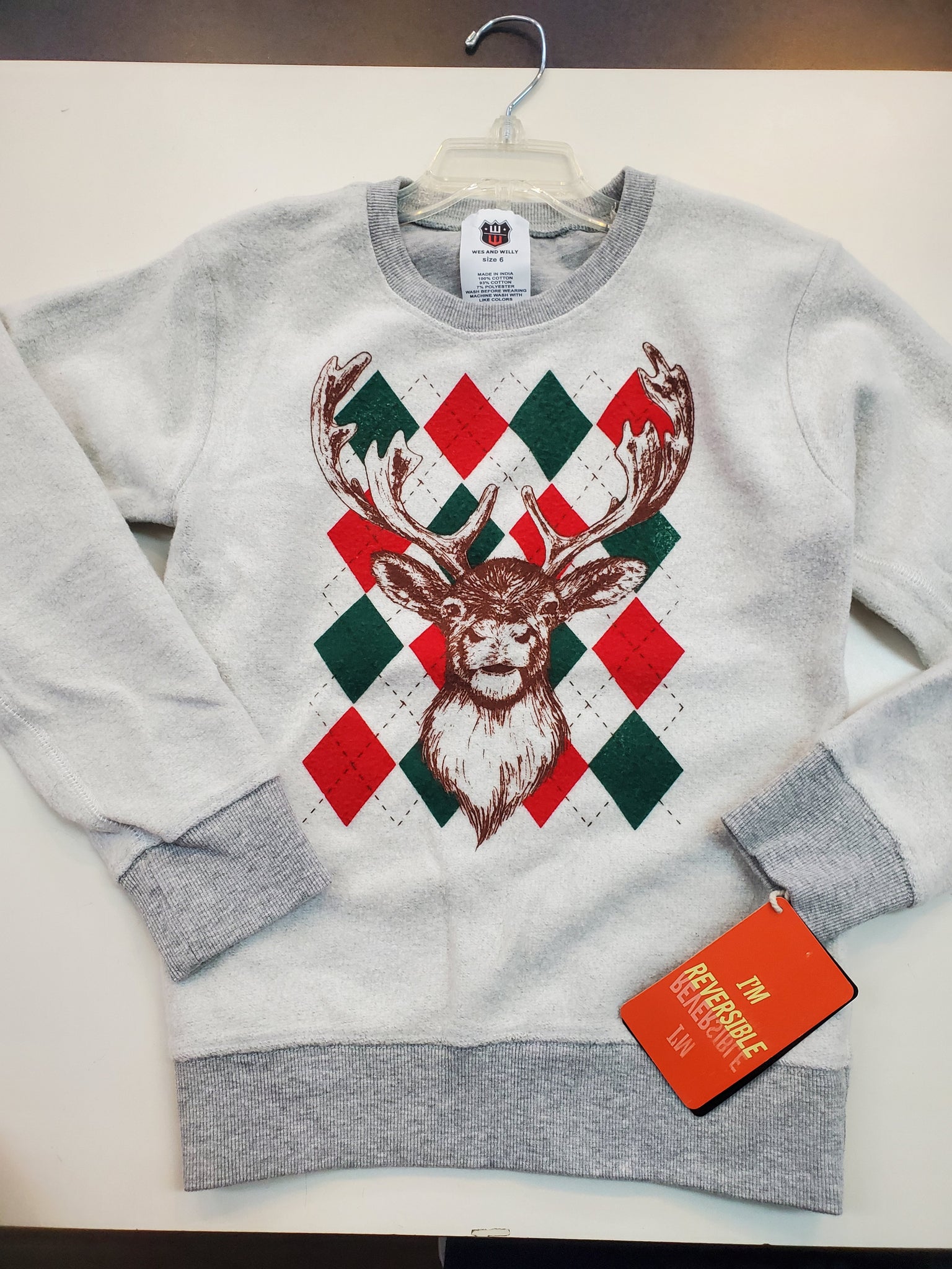 Reversible Reindeer Sweatshirt