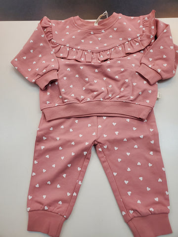 Lipstick Hearts 2 pc. Jog Set
