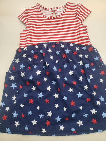 Red Stripe and Stars Dress