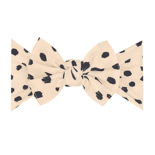 Baby Bling Bows - Baby Bling® Printed Knot soft nylon headband: Paperwhites
