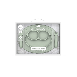 ezpz - Mini Feeding Set (Toddler 12+ months): Sage