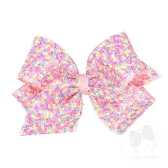 King Sequin Confetti Hair Bow