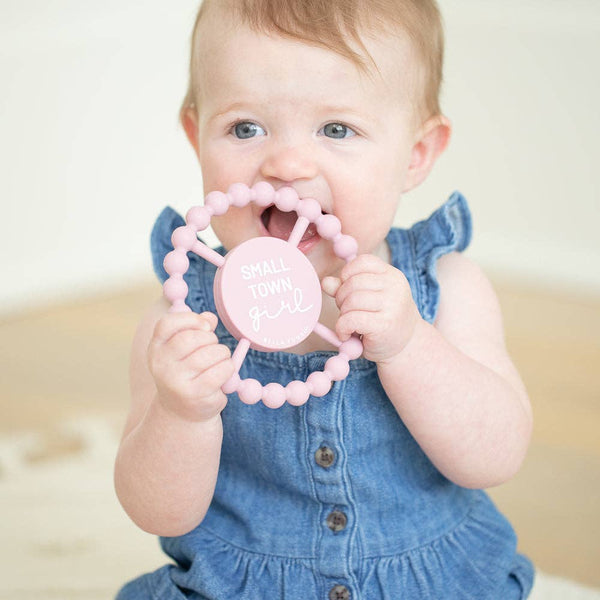 Bella Tunno - Small Town Girl Happy Teether: Pink