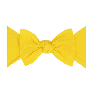 Baby Bling Bows - Baby Bling® The Original Knot soft nylon headband: Canary yellow