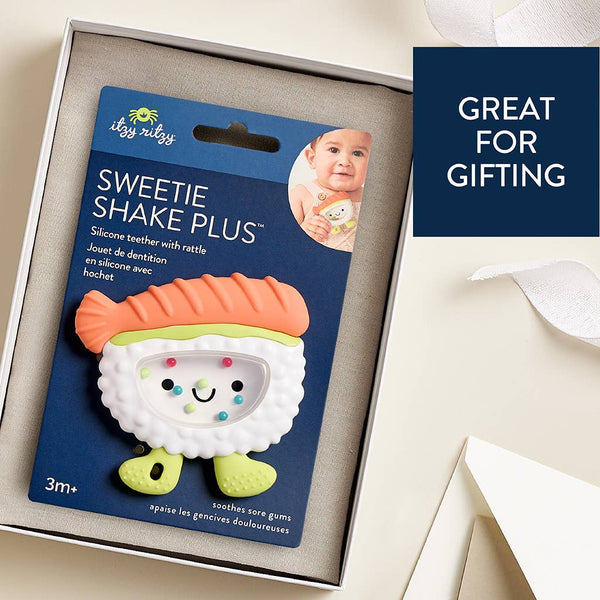 Itzy Ritzy - *NEW OPTION* Sweetie Shake Plus™ - Teething + Rattle Toy: Tumbler
