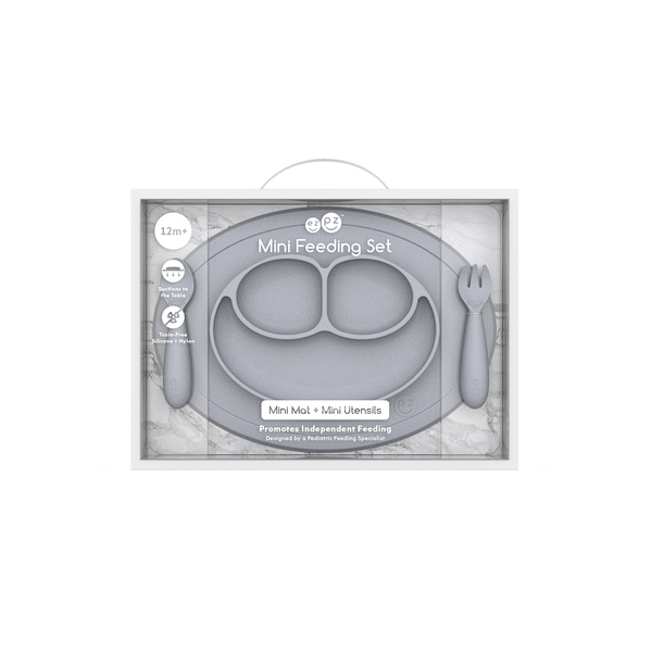 ezpz - Mini Feeding Set (Toddler 12+ months): Sage