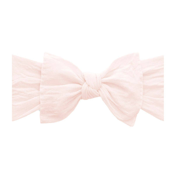 Baby Bling Bows - Baby Bling® The Original Knot soft nylon headband: Ivory