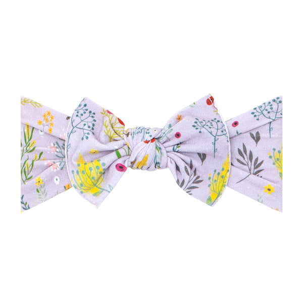 Baby Bling Bows - Baby Bling® Printed Knot soft nylon headband: Paperwhites