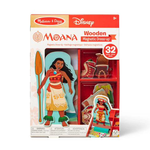 Disney Princess Moana Wooden Magnetic Dress-Up