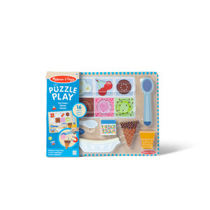 Wooden Magnetic Ice Cream Puzzle & Play Set