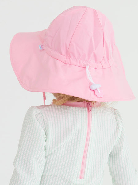 RuffleButts + RuggedButts - Kids Pink Sun Protective Hat: 6-12m