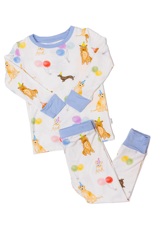 Blue Dog Party 2 pc. Pajama Set