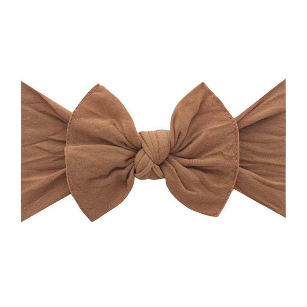 Baby Bling Bows - Baby Bling® The Original Knot soft nylon headband: Ivory
