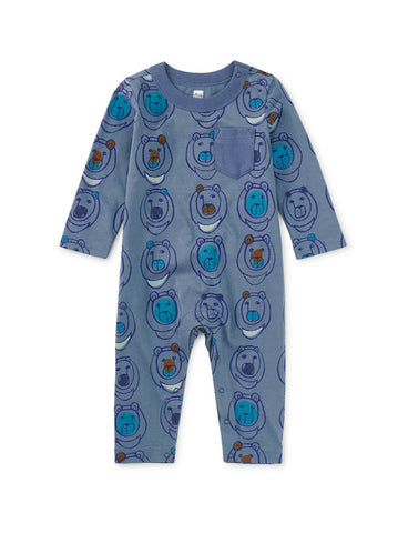 Moon Bear Long Sleeve Romper