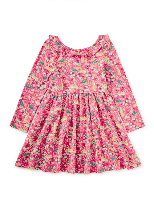 Rabbits and Turtles Ruffle Collar Ballet Dress