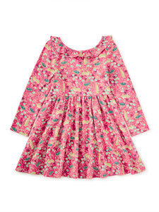 Rabbits and Turtles Ruffle Collar Ballet Dress