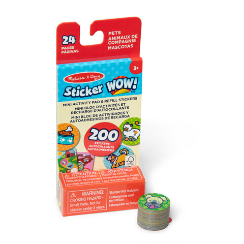 Sticker Wow! Mini Activity Pad with Refill Stickers-Pets