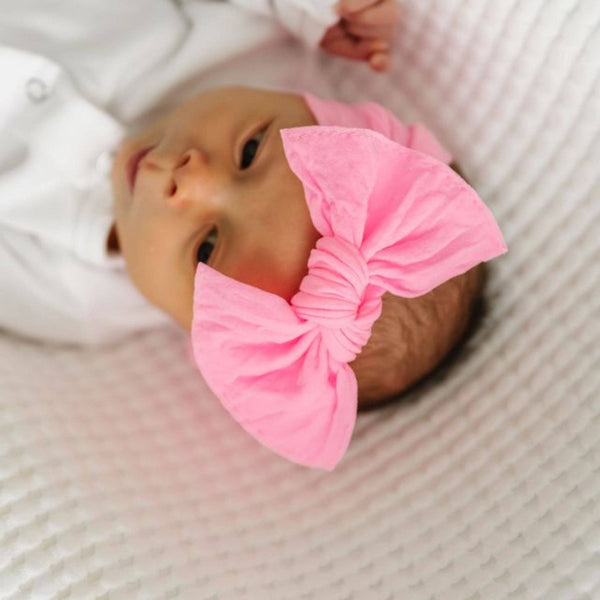 Baby Bling Bows - Baby Bling® The Original Knot headband: neon pink