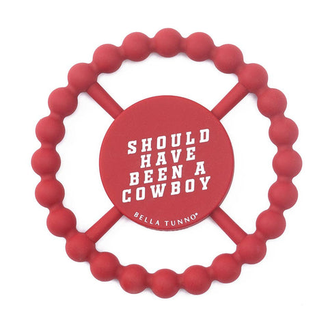 Bella Tunno - Cowboy Happy Teether: Red