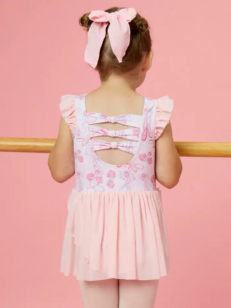 Rosy Ballet Bows Leotard