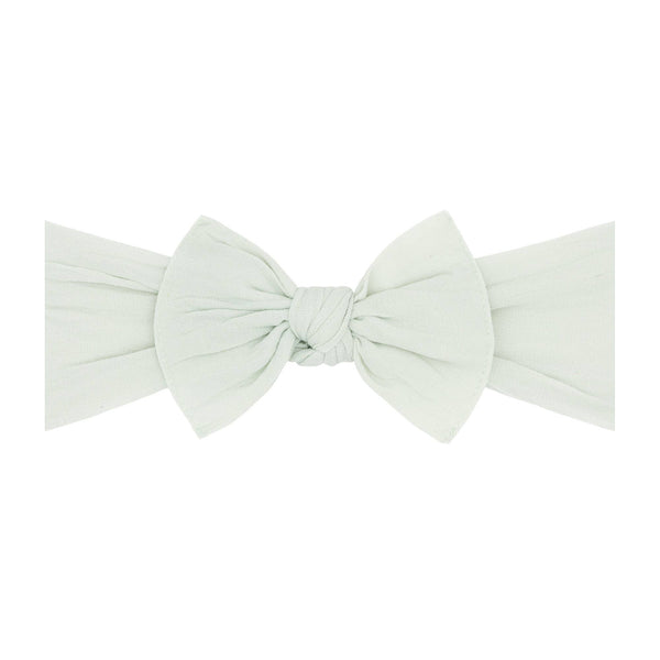 Baby Bling Bows - Baby Bling® The Original Knot soft nylon headband: Ivory