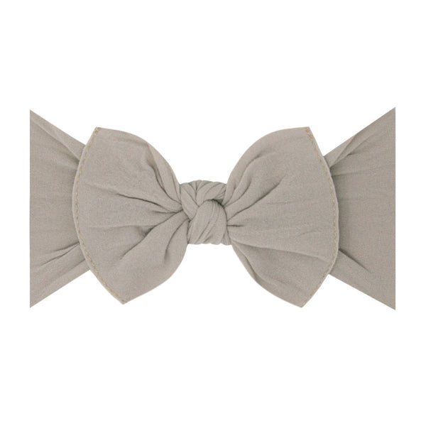 Baby Bling Bows - Baby Bling® The Original Knot soft nylon headband: Ivory