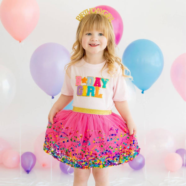 Sweet Wink - Raspberry Confetti Tutu - Dress Up Skirt