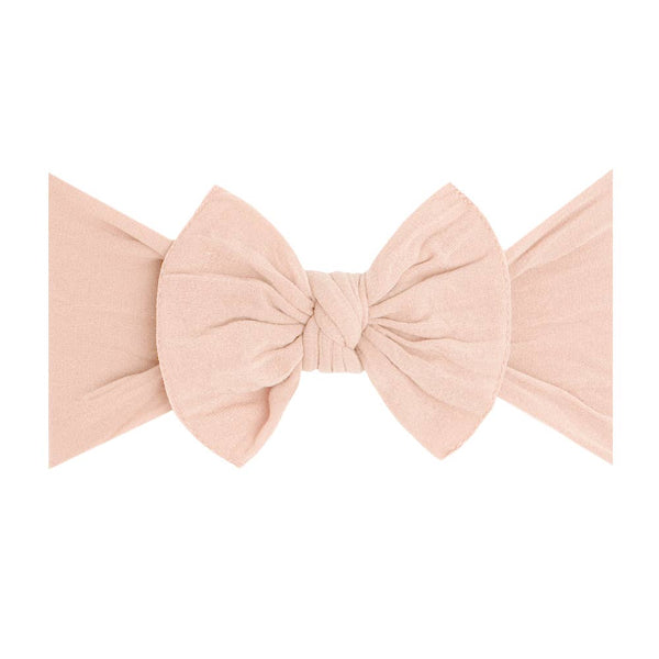 Baby Bling Bows - Baby Bling® The Original Knot soft nylon headband: Ivory