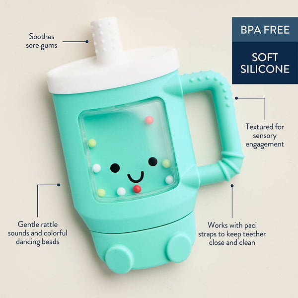 Itzy Ritzy - *NEW OPTION* Sweetie Shake Plus™ - Teething + Rattle Toy: Croissant
