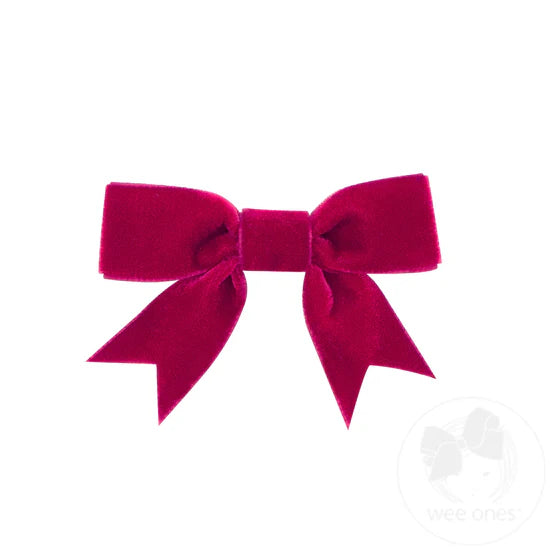 Mini Velvet Fancy Tail Bow