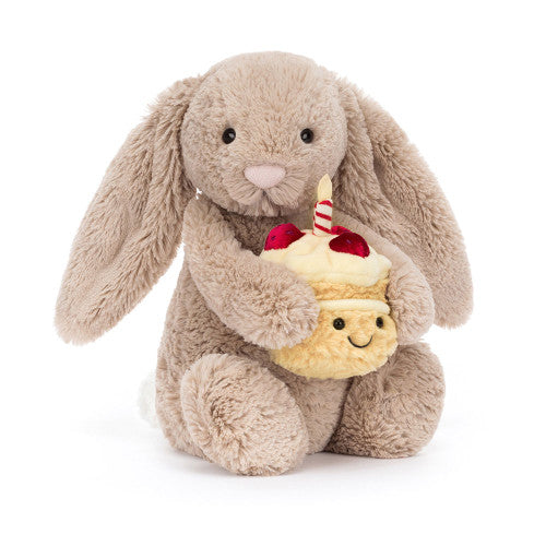 Bashful Beige Bunny-Birthday
