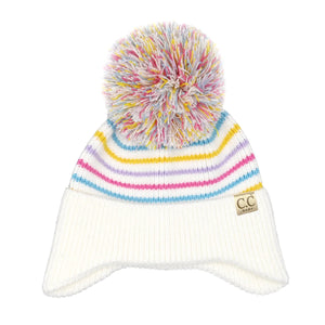 Baby Stripe Earflap Beanie