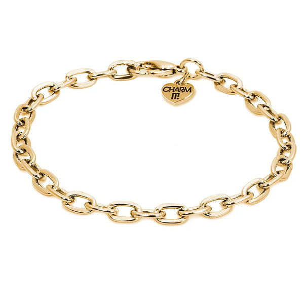 Charm It! Chain Bracelets-Gold or Silver