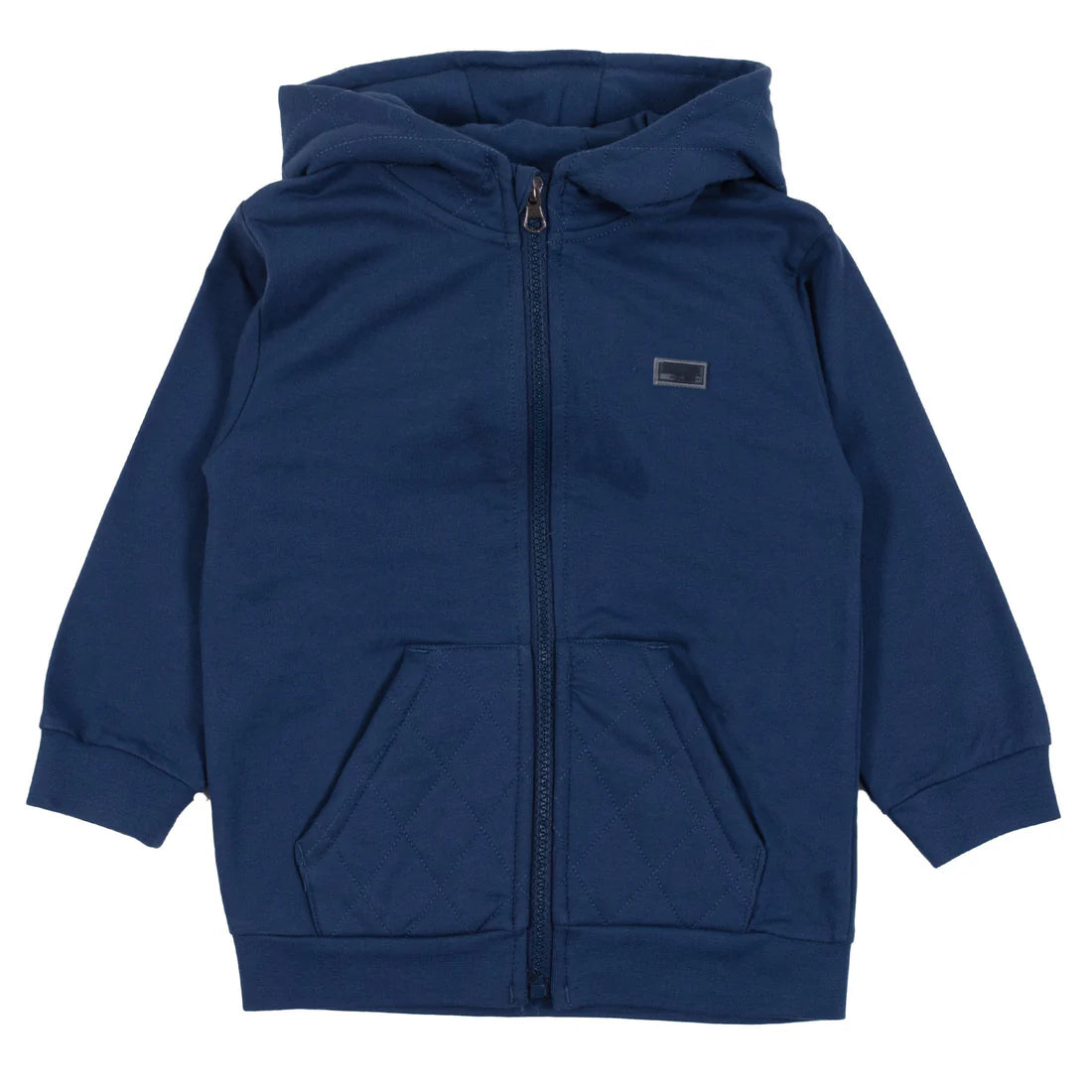 Navy Hooded Zip Jacket