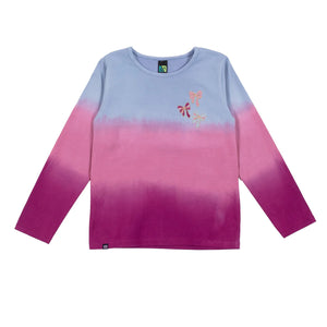 Pale Blue Ombre Long Sleeve T-Shirt