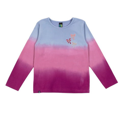 Pale Blue Ombre Long Sleeve T-Shirt