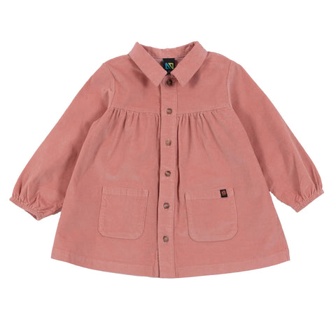 Pale Coral Corduroy Dress