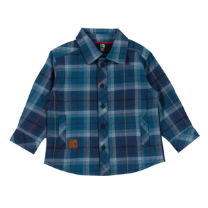 Blue Plaid Flannel Shirt
