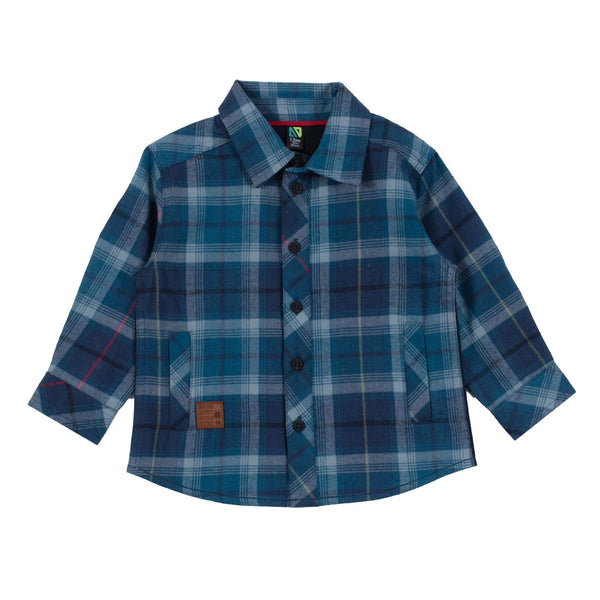 Blue Plaid Flannel Shirt