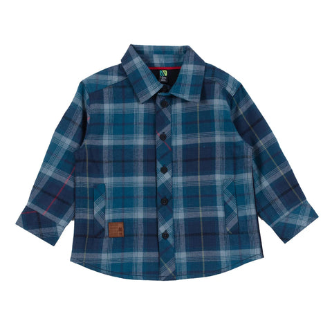 Blue Plaid Flannel Shirt