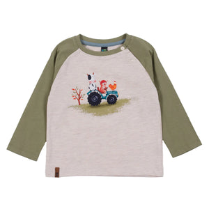Animals on a Tractor Long Sleeve Shirt
