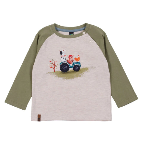 Animals on a Tractor Long Sleeve Shirt