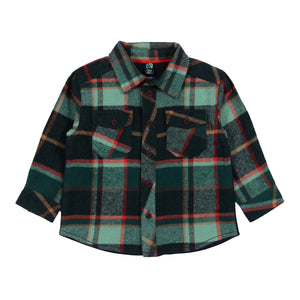Forest Green Plaid Shirt