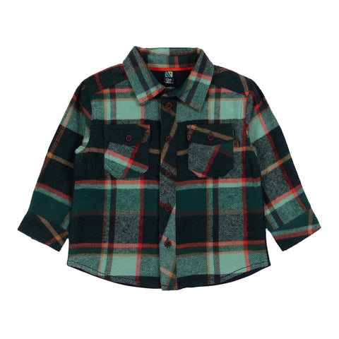 Forest Green Plaid Shirt