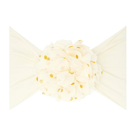 Gold Dot Flower Headband