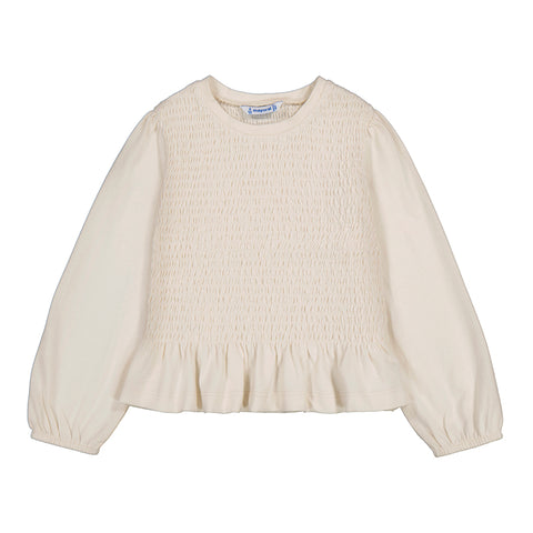 Ivory Smocked Top