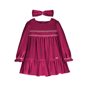 Red Velvet Dress + Headband
