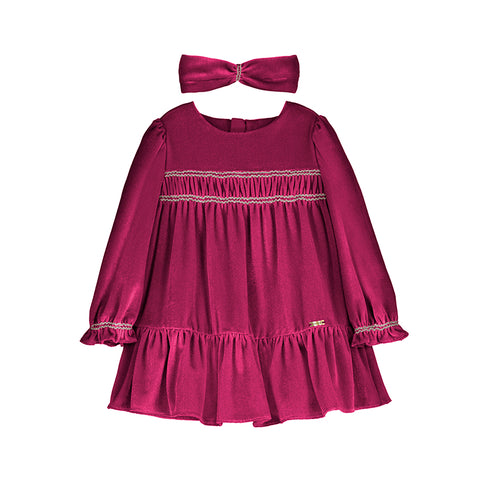 Red Velvet Dress + Headband